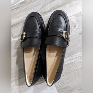 NEW IN BOX! Stuart Weitzman Brenna Slip-on Loafer (Women) BLACK, Size 7 B 